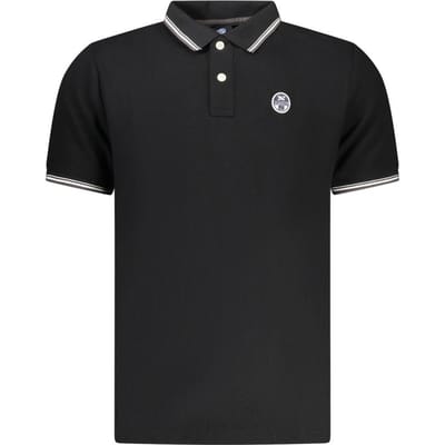 North Sails Zwarte Katoenen Poloshirt voor Mannen