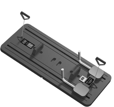 Pilates Board - Fitness Trainer - Full Body Training - Automatische Rebound - 106 x 41 cm - Meerkleurig