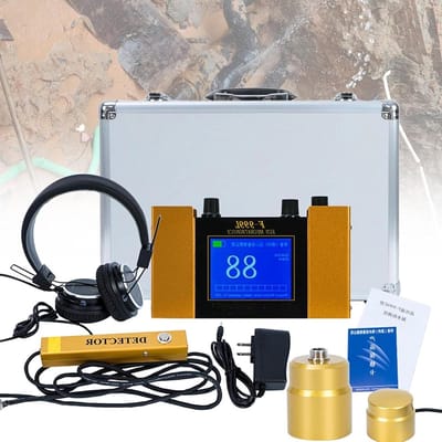 Lekdetector Leidingwater - Waterlek Monitor - Lekkages Opsporen - Multifrequentie LCD - 2 Meter Diepte - Zwart