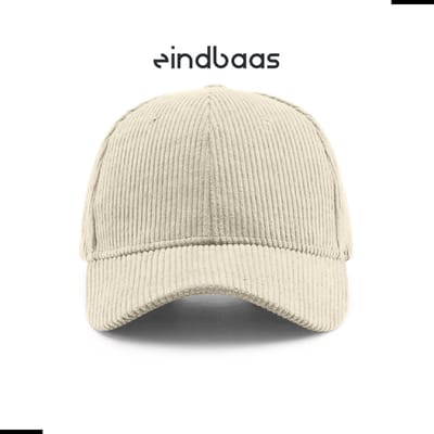Legend Cap Basic - eindbaas - Corduroy - White - Witte corduroy pet