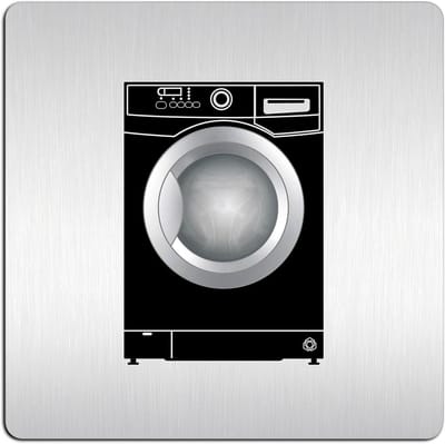 Deurbord Aluminium - Naamplaat Keuken - Decoratie Huis - Verfijnd Oppervlak - 125 x 125 mm - Zilver