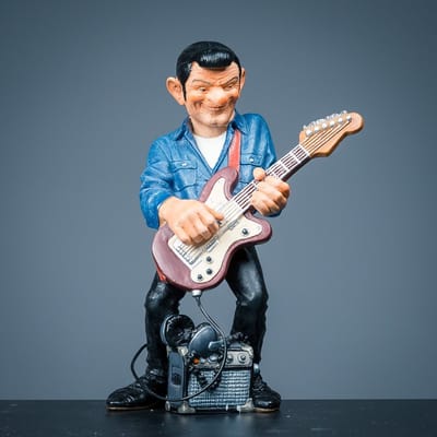Parastone Lead Guitar BBB03 - Beeld - Rockster - Gitarist - Rockband - Decoratie - Cadeau - Verzameling - Collectible - Band