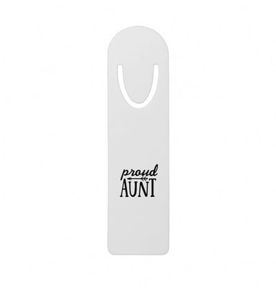 Hacebo® - Proud aunt metalen boekenlegger - Tante - tante - Verjaardag tante - trots - cadeautje - kado - geschenk Bladwijzer boekenleggers - 12.7 cm x 3.2cm