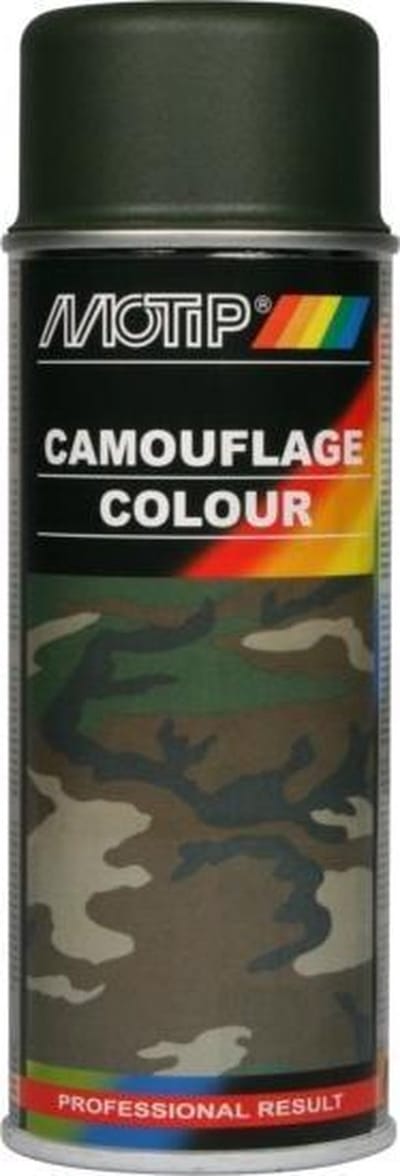 MoTip Legerverf GROEN spuitbus 400ml - RAL6031