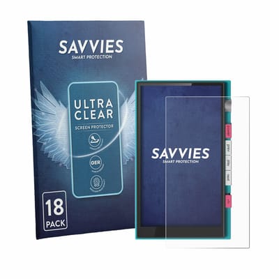 Savvies - Screenprotector voor Hiby Digital M500 - Folie Beschermfolie transparant 18 Stuks