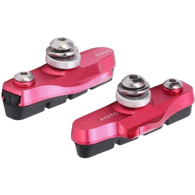 1 Paire Plaquettes de Frein pour Vélo de Route Blocs de Frein pour Vélo Pliant Chaussures Accessoires de Cyclisme Rouge