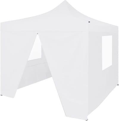 Opvouwbaar Partytent - Inklapbaar Paviljoen - Buitenfeesten Organiseren - Waterdicht UV-bestendig Dak - 3 x 3 m - Wit