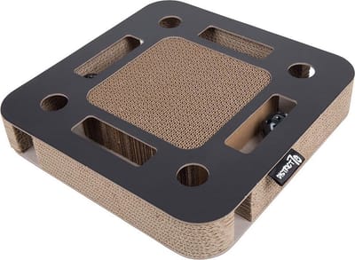 District 70 SPY - Kattenspeelgoed van karton - Zwart - 35 x 35 x 6 cm