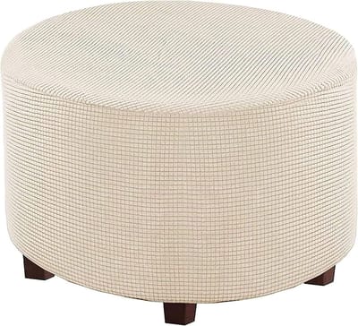 Poef Hoezen - Voetenbankhoezen - Woonkamer Decoratie - Stretch Stof - 25-35CM - U