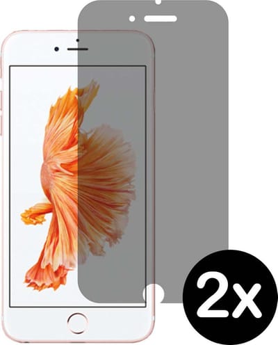 Smartphonica Privacy screenprotector voor iPhone 6/6s tempered glass - 2 stuks geschikt voor iPhone 6/6s