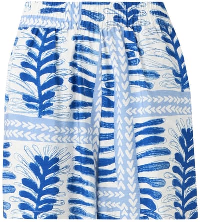 Object Broek Objshelly Hw Shorts 145 23049056 Azure Blue/white-blue Dames Maat - W36