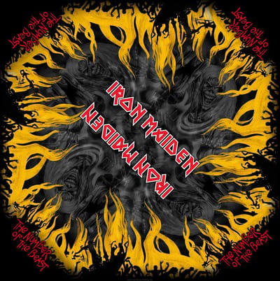 Iron Maiden - The Number Of The Beast Bandana - Zwart