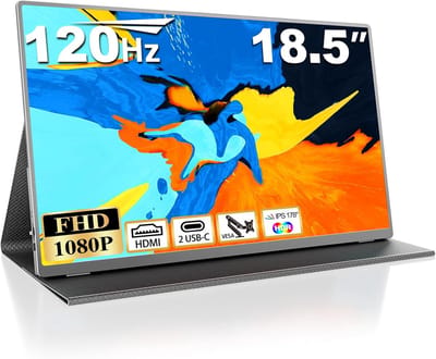 Draagbare Monitor - Extra Scherm - Productief Werken - FHD 1080P IPS - 17.3 Inch - Zwart