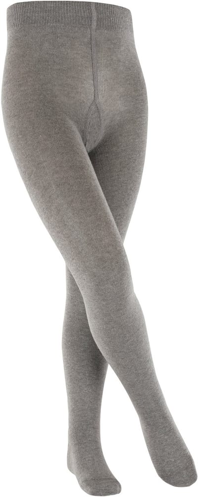 Esprit Foot Logo versterkt slijtvast katoen panty kinderen grijs - maat 98-104