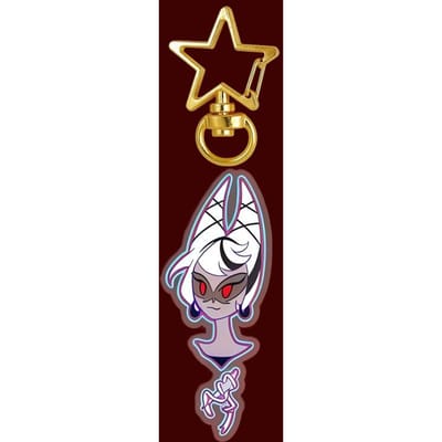 Anime Cartoons Acryl Sleutelhanger voor Asmodeus Vox Loona Sera Adam The Exorcist Acryl Sleutelhanger Hanger Zelfgemaakte Tas Hanger white