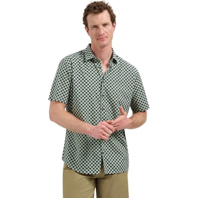 No Excess Shirt short sleeve stretch allover green