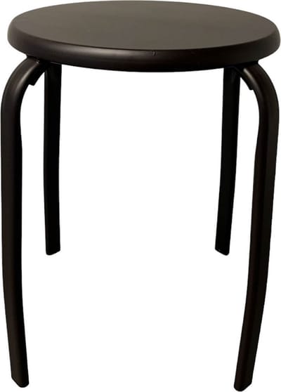 Metalen kruk - Bruin - 45x33.5x33.5cm