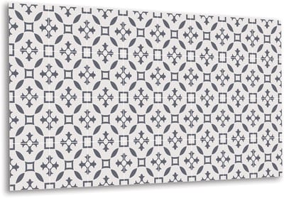Tulup PVC Wandpaneel - Midden-Oosters patroon Vinyl Wandpaneel - 100 cm x 50 cm - Grijs Vinyl Wandbekleding - 1 stuk - Wandpaneel Zelfklevend - Mozaïek Muurpaneel - Vinyl Wandpaneel - Plaktegels Keuken en Badkamer