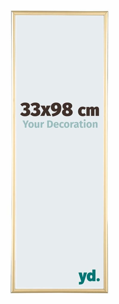 Your Decoration - Puzzellijst 33x98 cm - Goud - Puzzellijst 500-1000 stukjes - Aluminium Fotolijst - Kent