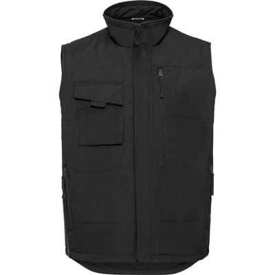 Russell Heren Gilet voor zwaar gebruik (Zwart)