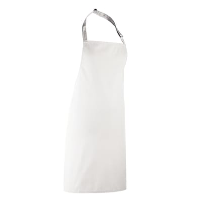 Premier Dames/Dames Kleuren Bipschort Met Zak / Werkkleding (Pakket van 2) (Wit)