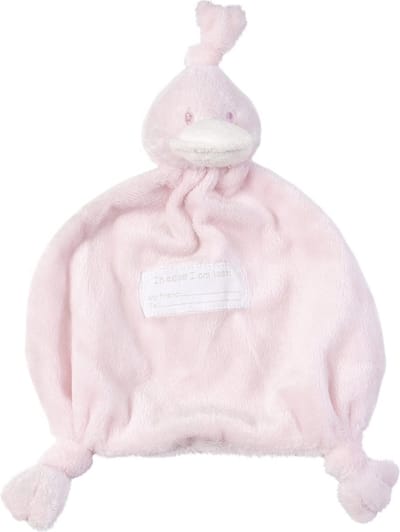 BAMBAM Knuffeldoekje Eend - Roze - Baby cadeau