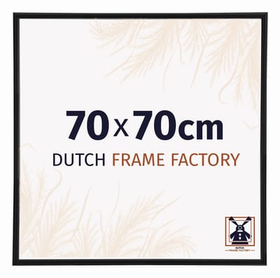 Fotolijst 70x70 cm - Kunststof - Zwart Mat - Angers