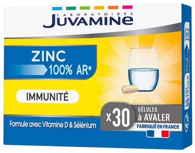 Juvamine Zink Immuniteit 30 Capsules