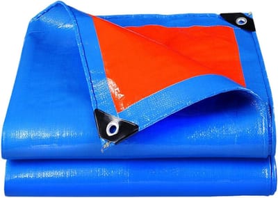 Dekzeil Waterdicht - Beschermzeil Robuust - Universeel Afdekken - Versterkte Oogjes - 150 x 220 cm - Blauw