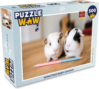 Puzzel Schattige baby-cavia's - Legpuzzel - Puzzel 500 stukjes