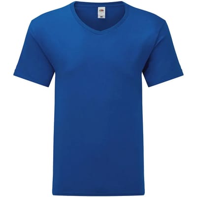Katoenen T-shirt met v-hals Fruit of the Loom Iconic 150