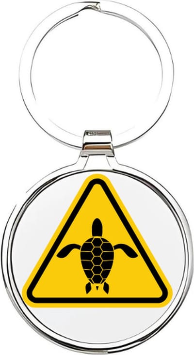 Akyol - Schildpadden Sleutelhanger - schildpad - Dierenliefhebbers - Zeeschildpad - landschildpad - zeedieren - dieren uit de oceaan - groene schildpad - save the turtle - turtle - huisdier - schildpad sleutelhanger - 4 x 7,5 CM