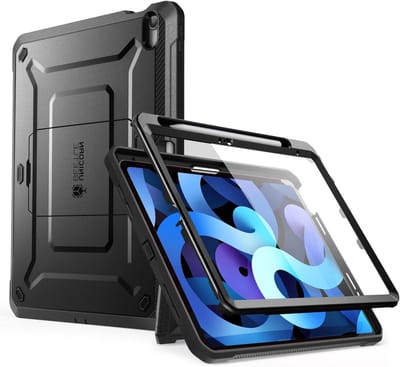 Beschermende Hoes voor iPad 10e Generatie 10.9 Inch (2022) met Schermbeschermer, Stand en Potloodhouder - Zwart