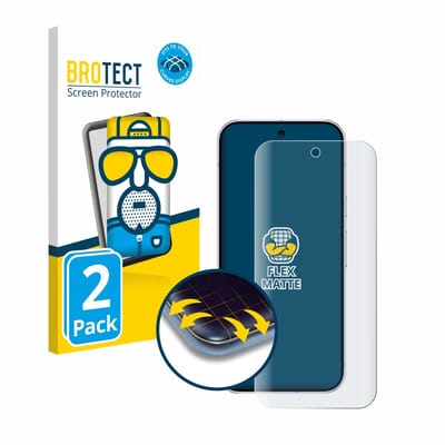 BROTECT - Screenprotector voor Google Pixel 10 Pro - Folie Beschermfolie matte volledig dekking 2 Stuks