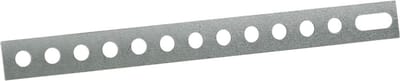 Metalen strip verzinkt lengte 168mm dikte 0.8mm 10 stuks