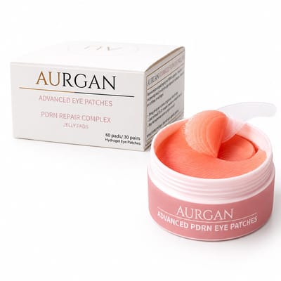 Aurgan PDRN Advanced Eye Patches - verzorgende eyepads - PDRN Repair met Collageen, Caffeine, Peptides en Niacinamide - Tegen wallen donkere lijntjes en donkere kringen - 30 paar