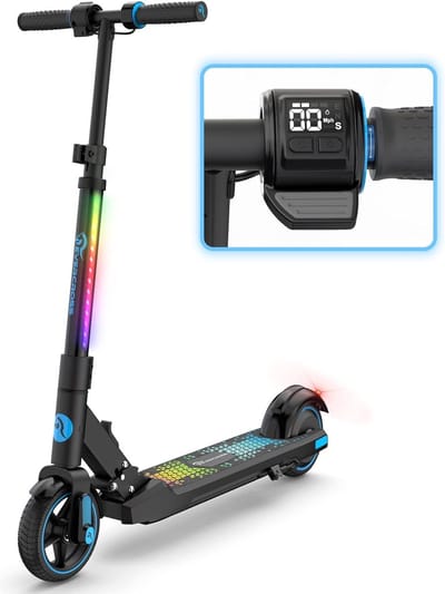 EVERCROSS EV06C Elektrische step kinderen - Verlichting - 15 km/u - max 60 kg- Blauw
