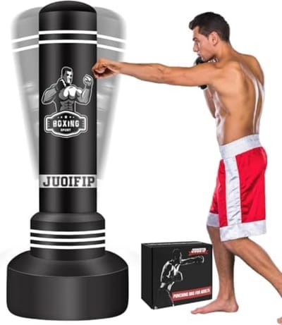 Bokszak - 180 cm zware staande opblaasbare kickbokszak voor volwassenen training MMA Muay Thai Fitness .