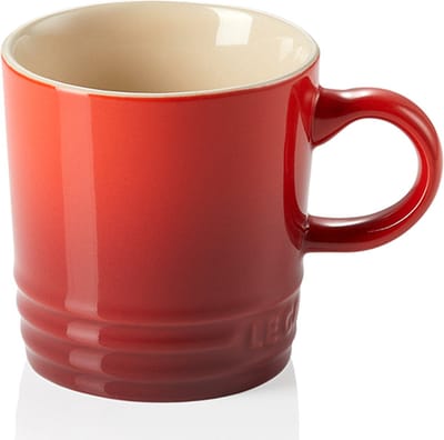 Le Creuset 6 aardewerken espressokopjes Kersenrood 100ml