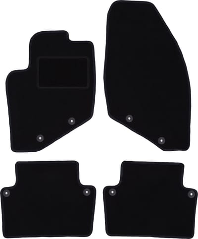 Zwarte veloursmatten voor: Volvo V70 II stationwagen (2000-2007)