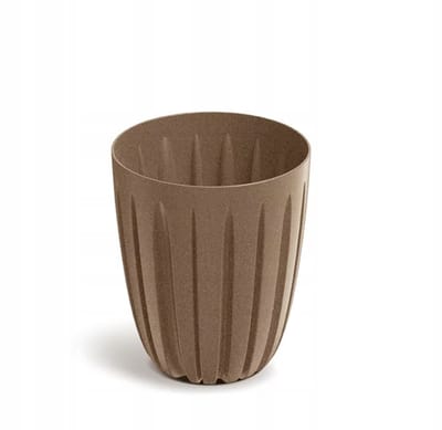 Natuurlijke Eco Pot met Verticale Ribbels - Ø 13,7 cm