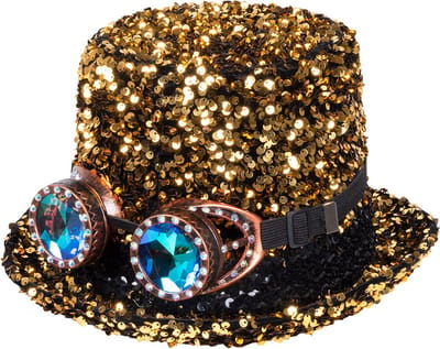 Boland - Hoed Desert dream goud - 57-61 - Volwassenen - Unisex - Steampunk- Sciencefiction - Festival