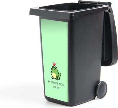 Container sticker Get well soon - Quotes - Kikker - Opkikker - 44x98 cm - Kliko sticker