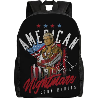 Cody Rhodes American Nightmare Logo Sibainu Mode Rugzak Outdoor Middelbare School Werk Dagrugzak College Schoudertas red