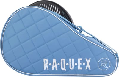 Gewatteerde padeltas voor 1 racket - Luxe padelaccessoire in blauw of zwart
