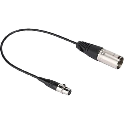 Câble mini XLR femelle 3 broches avec boîtier en cuivre complet vers XLR mâle 3 broches avec boîtier en alliage de zinc