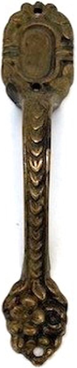 Deurgreep Messing antiek Bloemenrank 115x23mm