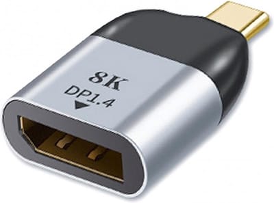 DrPhone UCE4 - USB-C male naar Displayport Adapter 60hz 4k - voor Windows / Android / OS X, ondersteuning voor VESA / 4K, max 8K bij 60Hz / hot-plug, plug en play