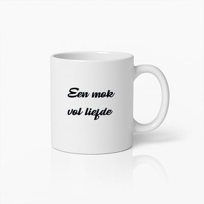 Een Mok Vol Liefde" Keramische Beker – Hartverwarmend Cadeau voor Geliefden – Perfect voor Koffie, Thee & Speciale Momenten