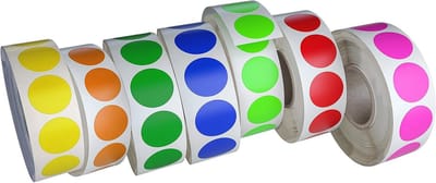 Ronde Etiketten Stickers - Kleurcode en Organisatie Labels 19mm